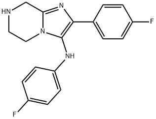 N,2-双(4-氟苯基)-5,6,7,8-四氢咪唑并[1,2-a]吡嗪-3-胺图片