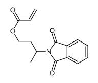3-(1,3-dioxoisoindol-2-yl)butyl prop-2-enoate结构式