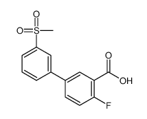 2-fluoro-5-(3-methylsulfonylphenyl)benzoic acid Structure