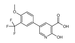 5-[4-methoxy-3-(trifluoromethyl)phenyl]-2-oxo-1H-pyridine-3-carboxylic acid结构式