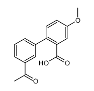 2-(3-acetylphenyl)-5-methoxybenzoic acid Structure