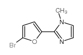 2-(5-BROMO-FURAN-2-YL)-1-METHYL-1H-IMIDAZOLE结构式