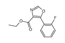 ethyl 5-(2-fluorophenyl)-4-oxazolecarboxylate Structure