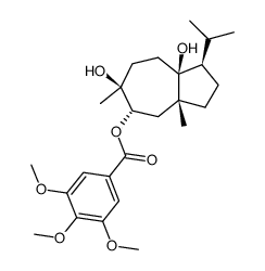 1β-Isopropyl-3aβ,6-dimethyl-5α-(3,4,5-trimethoxybenzoyloxy)octahydroazulene-6β,8aβ(1H)-diol picture