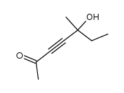 5-hydroxy-5-methyl-hept-3-yn-2-one结构式