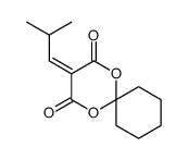 3-(2-methylpropylidene)-1,5-dioxaspiro[5.5]undecane-2,4-dione Structure