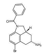 ((2aR,4S)-4-amino-6-bromo-2a,3,4,5-tetrahydrobenzo[cd]indol-1(2H)-yl)(phenyl)methanone结构式