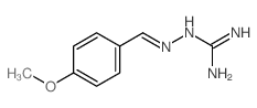 2-[(4-methoxyphenyl)methylideneamino]guanidine结构式