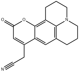 (10-Oxo-2,3,5,6-tetrahydro-1H,4H,10H-11-oxa-3a-aza-benzo[de]anthracen-8-yl)-acetonitrile structure