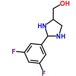 [2-(3,5-Difluorophenyl)-4-imidazolidinyl]methanol结构式