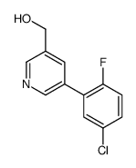 [5-(5-chloro-2-fluorophenyl)pyridin-3-yl]methanol Structure