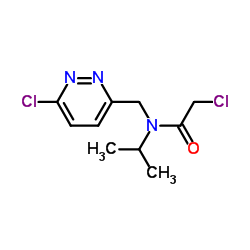 2-Chloro-N-[(6-chloro-3-pyridazinyl)methyl]-N-isopropylacetamide结构式