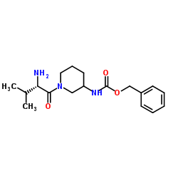 Benzyl [1-(L-valyl)-3-piperidinyl]carbamate结构式
