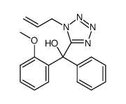 (+/-)-(1-allyl-1H-tetrazol-5-yl)(2-methoxyphenyl)(phenyl)methanol Structure