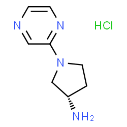 (3S)-1-(Pyrazin-2-yl)pyrrolidin-3-aminedihydrochloride结构式