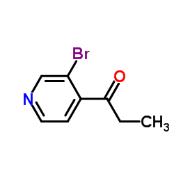 1-(3-Bromo-4-pyridinyl)-1-propanone Structure