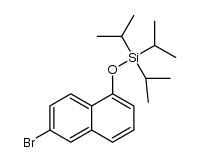 (6-bromo-naphthalen-1-yloxy)-triisopropyl-silane结构式