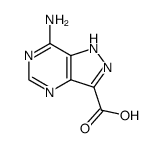 7-amino-1H-pyrazolo[4,3-d]pyrimidine-3-carboxylic acid结构式