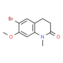 6-Bromo-7-methoxy-1-methyl-1,2,3,4-tetrahydroquinolin-2-one Structure