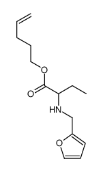 pent-4-enyl 2-(furan-2-ylmethylamino)butanoate Structure