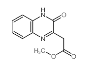2-Quinoxalineaceticacid, 3,4-dihydro-3-oxo-, methyl ester结构式