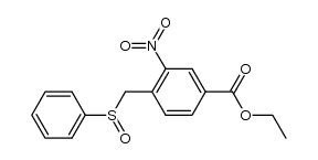 Ethyl 4-[(phenylsulfinyl)methyl]-3-nitrobenzoate结构式