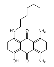 1,4-diamino-5-(hexylamino)-8-hydroxyanthracene-9,10-dione Structure