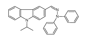 9-isopropylcarbazole-3-carbaldehyde diphenylhydrazone (syn-form)结构式