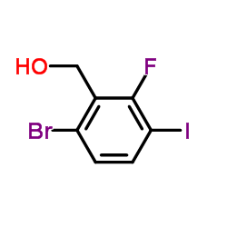 (6-Bromo-2-fluoro-3-iodophenyl)methanol结构式