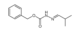 (2E)-(2-methylpropyliden)hydrazinecarboxylic acid benzyl ester结构式