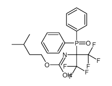 3-methylbutyl N-(2-diphenylphosphoryl-1,1,1,3,3,3-hexafluoro-propan-2- yl)carbamate结构式