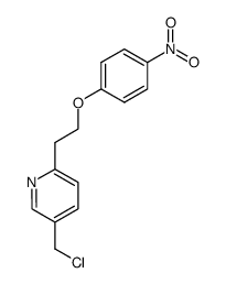 5-chloromethyl-2-(2-(4-nitrophenoxy)ethyl)pyridine结构式