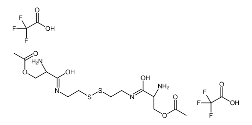[(2S)-3-[2-[2-[[(2S)-3-acetyloxy-2-aminopropanoyl]amino]ethyldisulfanyl]ethylamino]-2-amino-3-oxopropyl] acetate,2,2,2-trifluoroacetic acid结构式