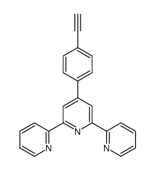 4'-(4-乙炔基苯基)-2,2':6',2''-三联吡啶结构式