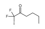 1,1-difluoro-1-iodohexan-2-one结构式