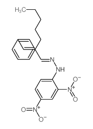 Heptanal,2-(phenylmethylene)-, 2-(2,4-dinitrophenyl)hydrazone结构式