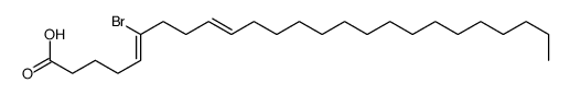 (E,Z)-6-Bromo-5,9-pentacosadienoic acid Structure