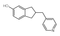 2-(吡啶-4-甲基)-2,3-二氢-1H-茚-5-醇结构式