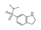 2,3-Dihydro-1H-indole-6-sulfonic acid dimethylamide Structure