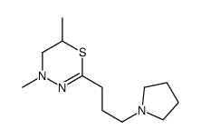 5,6-Dihydro-4,6-dimethyl-2-[3-(1-pyrrolidinyl)propyl]-4H-1,3,4-thiadiazine structure