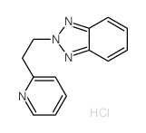 2H-Benzotriazole,2-[2-(2-pyridinyl)ethyl]-, hydrochloride (1:1) Structure