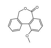 1-methoxy-5,7-dihydrodibenzo[c,e]oxepin-5-one结构式