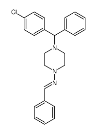 benzylidene-[4-(4-chloro-benzhydryl)-piperazin-1-yl]-amine结构式