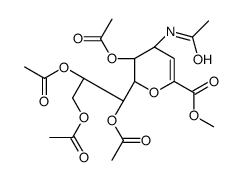 METHYL 5,7,8,9-TETRA-O-ACETYL-4-ACYLAMINO-2,6-ANHYDRO-3,4-DIDEOXY-D-GLYCERO-D-GALACTO-2-ENONATE Structure