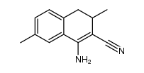 1-amino-3,4-dihydro-3,7-dimethyl-2-naphthalenecarbonitrile结构式