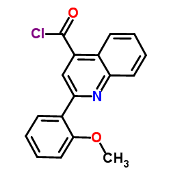 2-(2-Methoxyphenyl)-4-quinolinecarbonyl chloride结构式