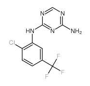 2-AMINO-4-[2-CHLORO-5-(TRIFLUOROMETHYL)PHENYLAMINO]-1,3,5-TRIAZINE 98 structure