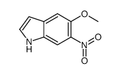 5-甲氧基-6-硝基吲哚结构式