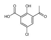 3-carboxy-5-chloro-2-hydroxy-acetophenone结构式