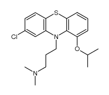 [3-(8-chloro-1-isopropoxy-phenothiazin-10-yl)-propyl]-dimethyl-amine Structure